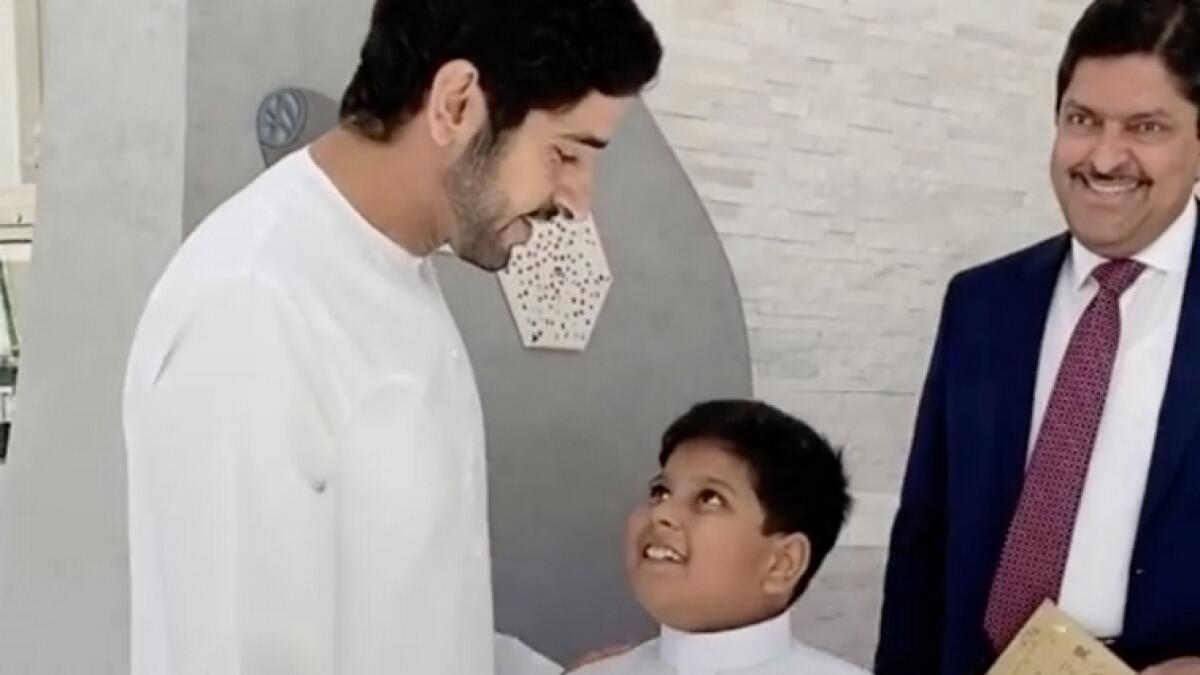 “I like Sheikh Hamdan because he is cool, adventurous and kind. I want to meet his pets and want to see his clothes. He is good and always helps people. He is an all-rounder. He is first in all activities. He is intelligent, smart and a genius.”