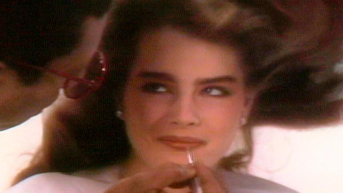 This image released by ABC News Studios shows an image of actress-model Brooke Shields as a child having make-up applied for a photo shoot in a scene from the documentary 'Pretty Baby: Brooke Shields'