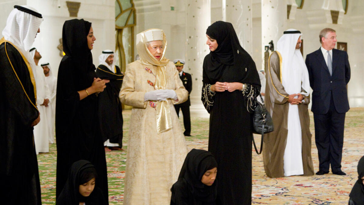 Queen Elizabeth's visit to the UAE in 2010.