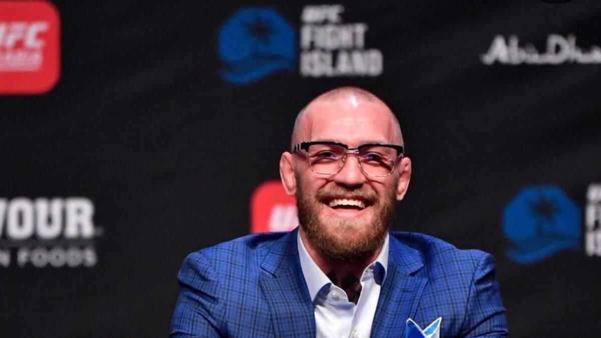 Conor McGregor takes on Dustin Poirier in the main event of UFC 257 in Abu Dhabi’s Fight Island on Saturday. — Twitter