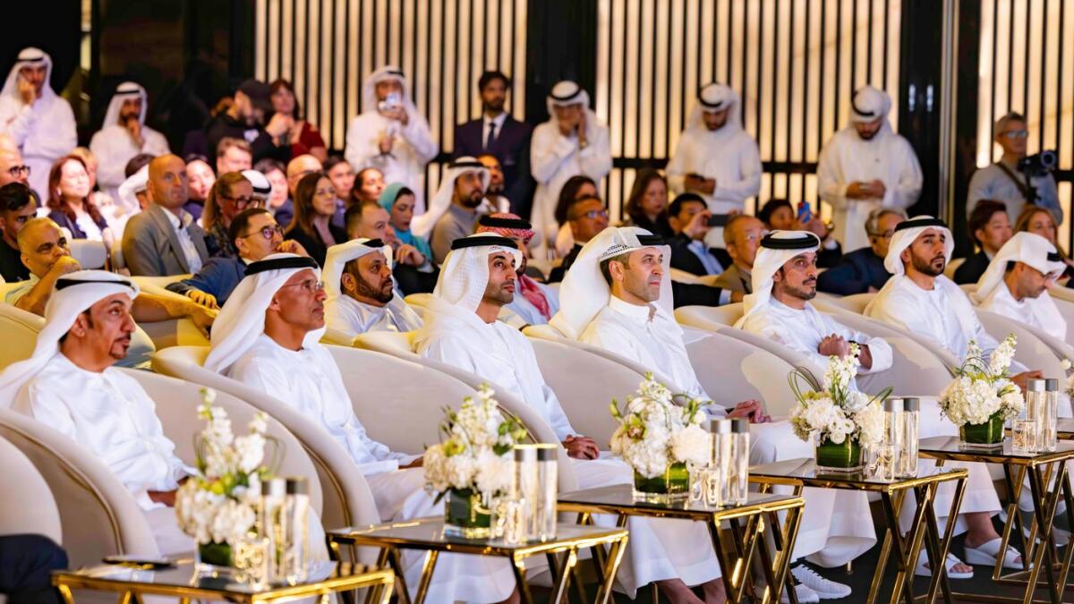 Dubai Racing Club officials at the official Dubai World Cup draw ceremony at the Armani Hotel, Burj Khalifa. - Photo Dubai Racing Club