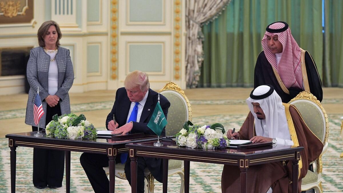 Trump signs $380 billion military deals with Saudi Arabia