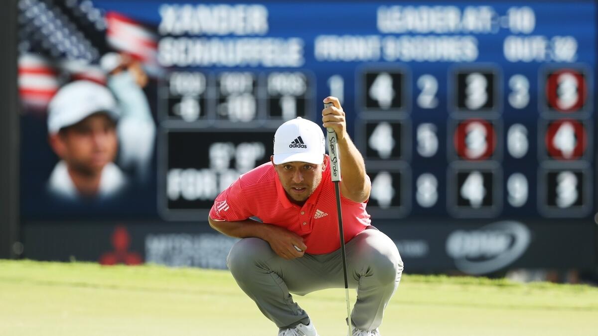 Schauffele surges to share of Tour Championship lead with Thomas, Koepka