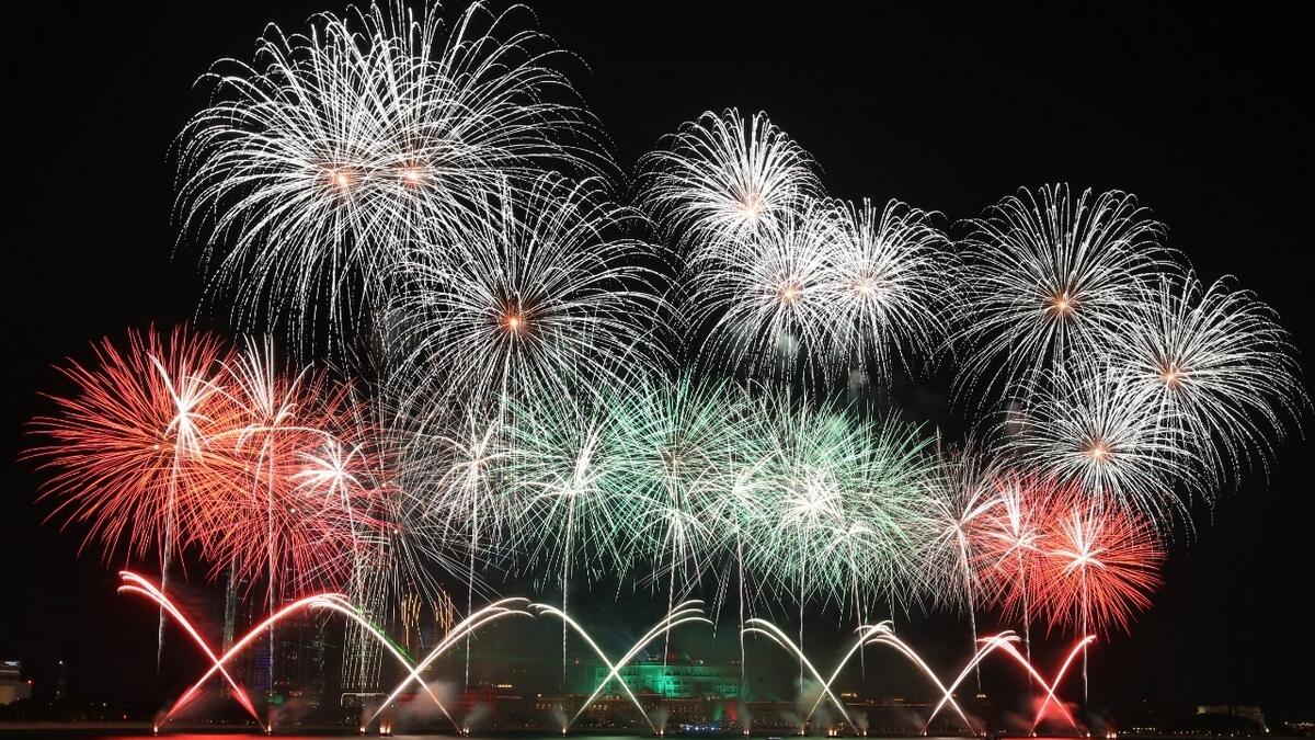 Fireworks in Abu Dhabi. Photo: Ryan Lim