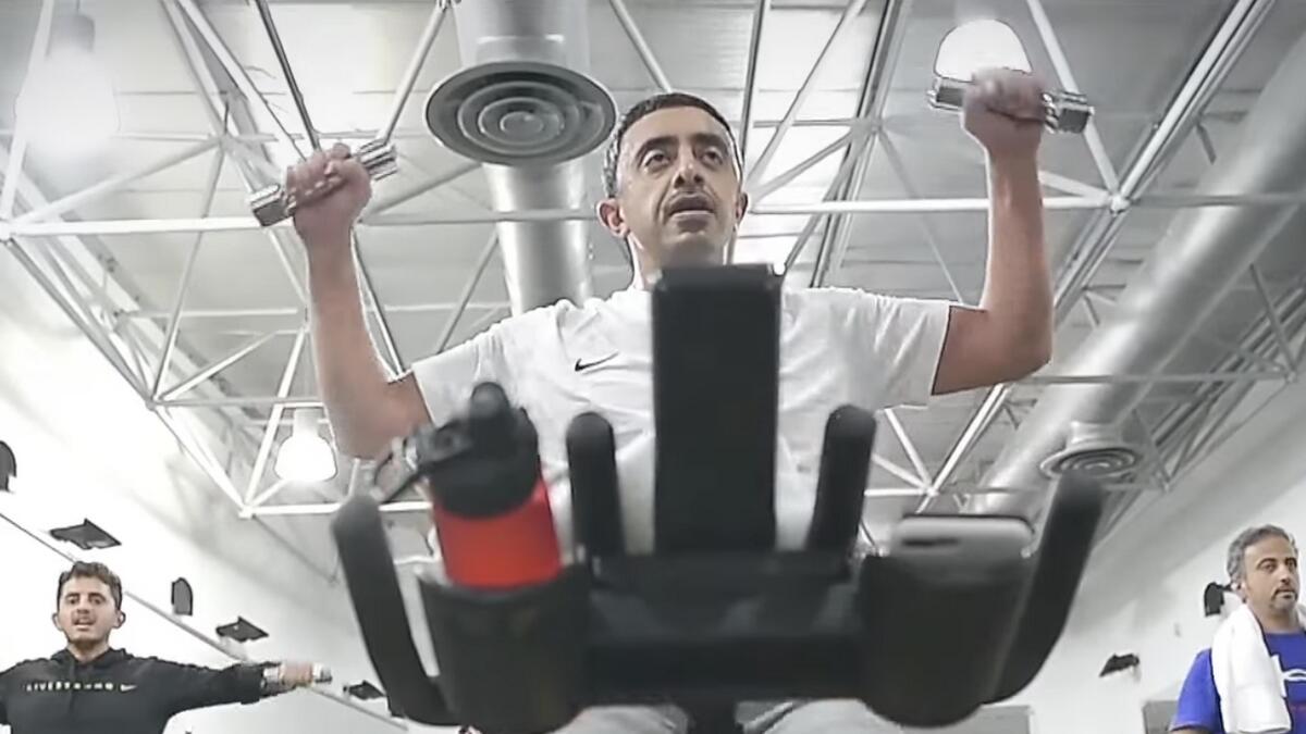Video: UAE foreign minister takes up Dubai Fitness Challenge 