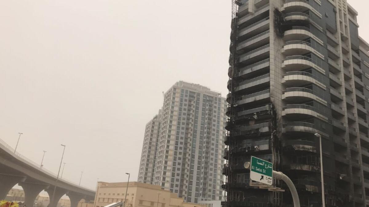 Video: Fire in Dubai Marina building put out 