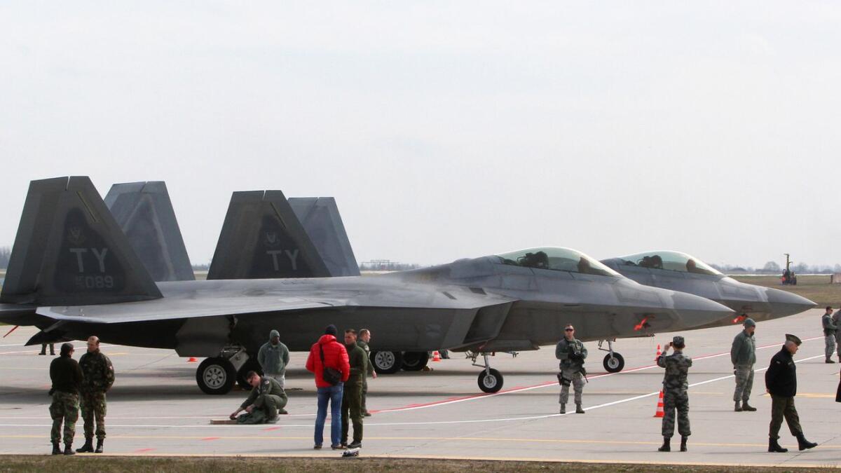 U.S. Air Force F-22 Raptor fighter aircraft. Photo: AFP
