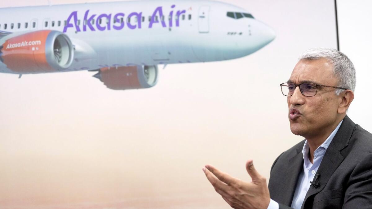 Akasa Air CEO Vinay Dube. — PTI file