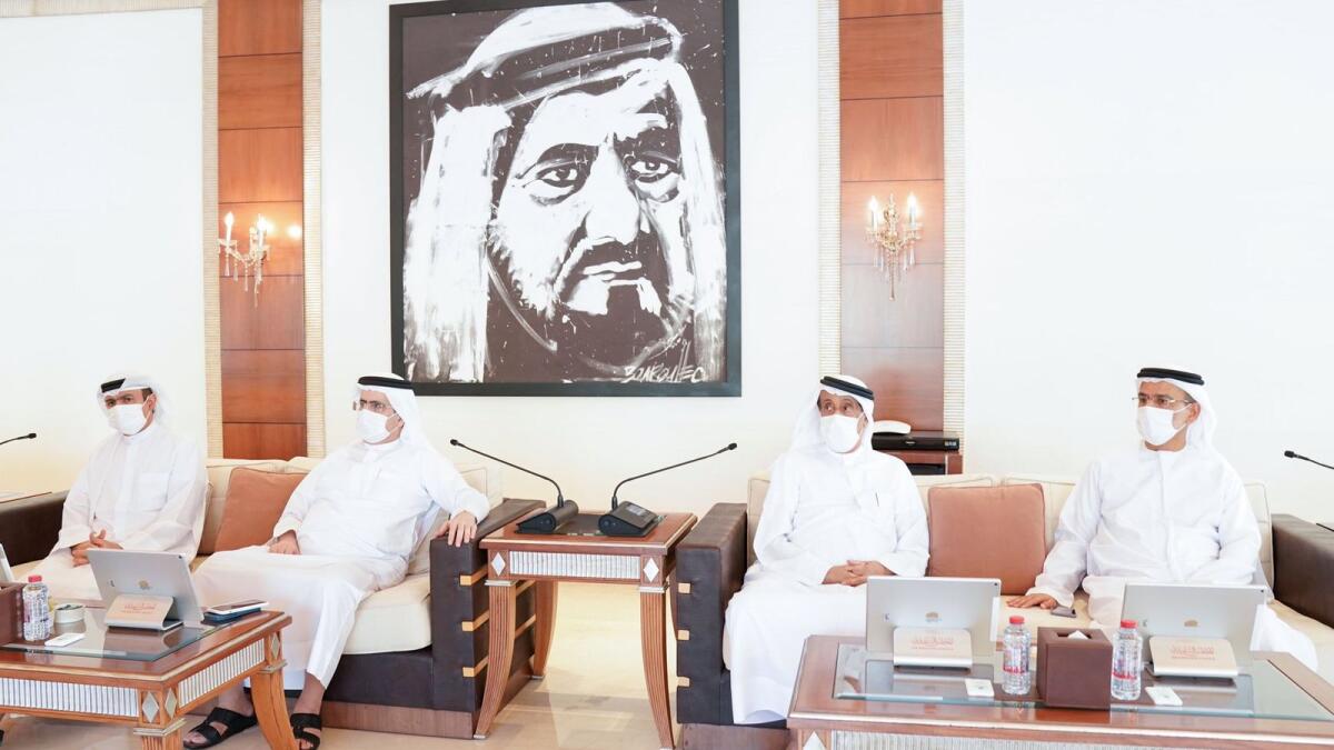 The meeting was held at Sheikh Hamdan’s Majlis in Nad Al Sheba.