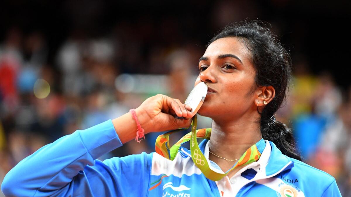 Indian badminton star PV Sindhu won the silver medal at the 2016 Rio Olympics. (AFP)