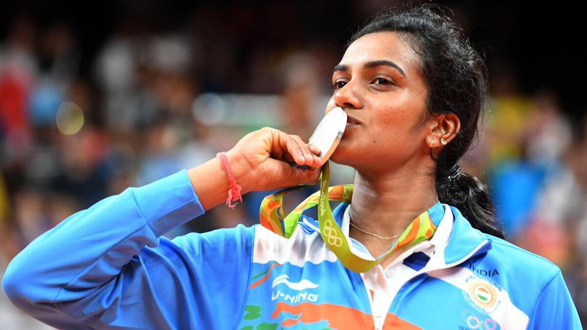 Indian badminton star PV Sindhu won the silver medal at the 2016 Rio Olympics. (AFP)
