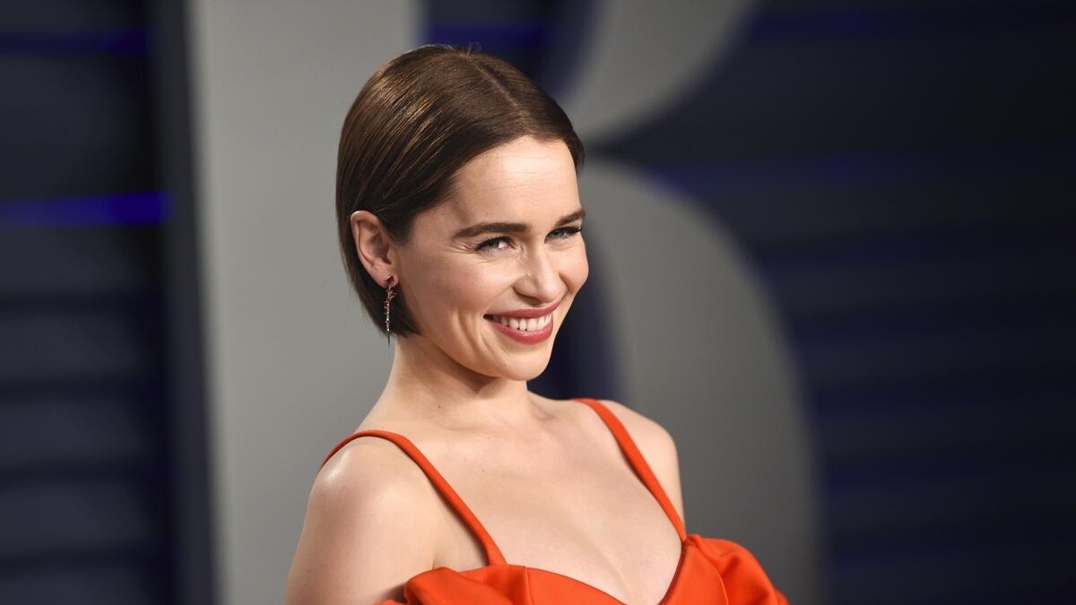 Emilia Clarke arrives at the Vanity Fair Oscar Party in Beverly Hills, California.-AP file photo