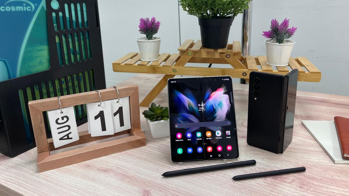 The Samsung Galaxy Z Fold3 now supports the S Pen.