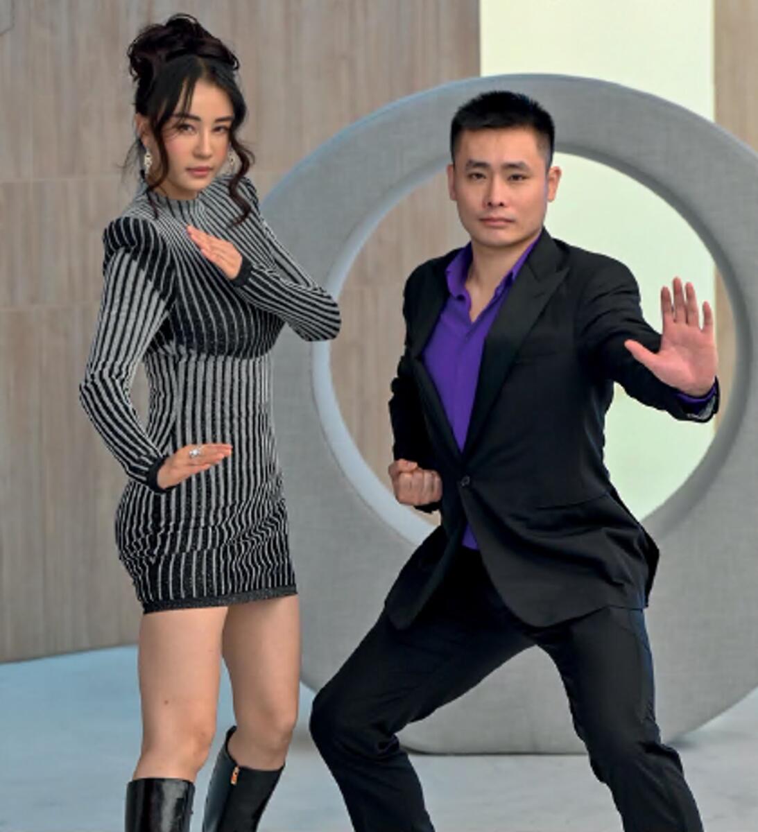 Chinese actress Miya Muqi and Former Olympian star Cai Liang Chan showed us their killer moves in October
