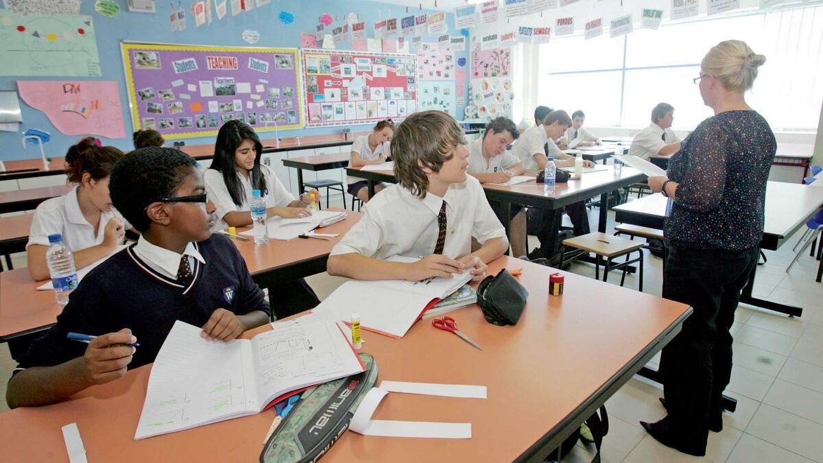 The KHDA is marking the tenth year of its school inspections and the report reflects rise in students' overall achievements. - File photo
