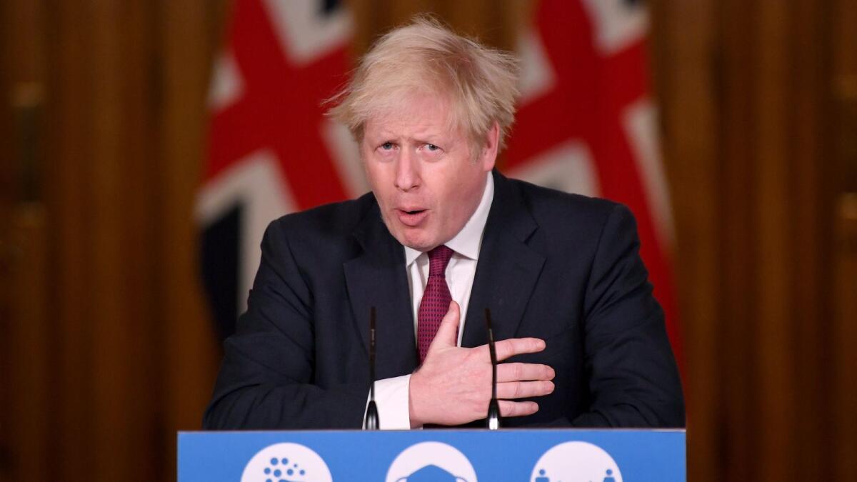 British Prime Minister Boris Johnson (pictured) and European Commission President Ursula von der Leyen were in close contact and were expected to hold another call on Wednesday.