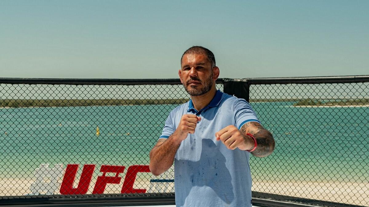 Antonio Rodrigo Nogueira at Abu Dhabi Fight Island. (Supplied photo)