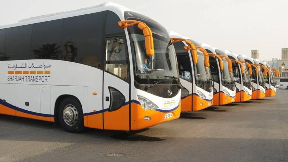 Sharjah, intercity, buses, resume, September 15, 50% capacity