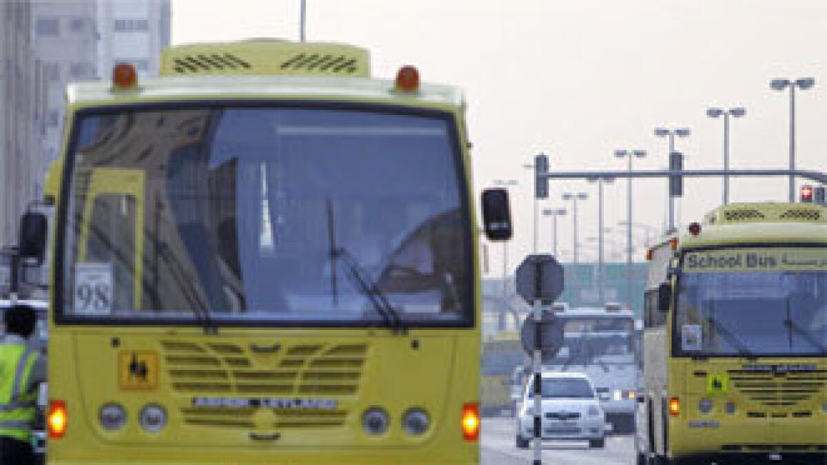 School buses are safer than cars in Dubai