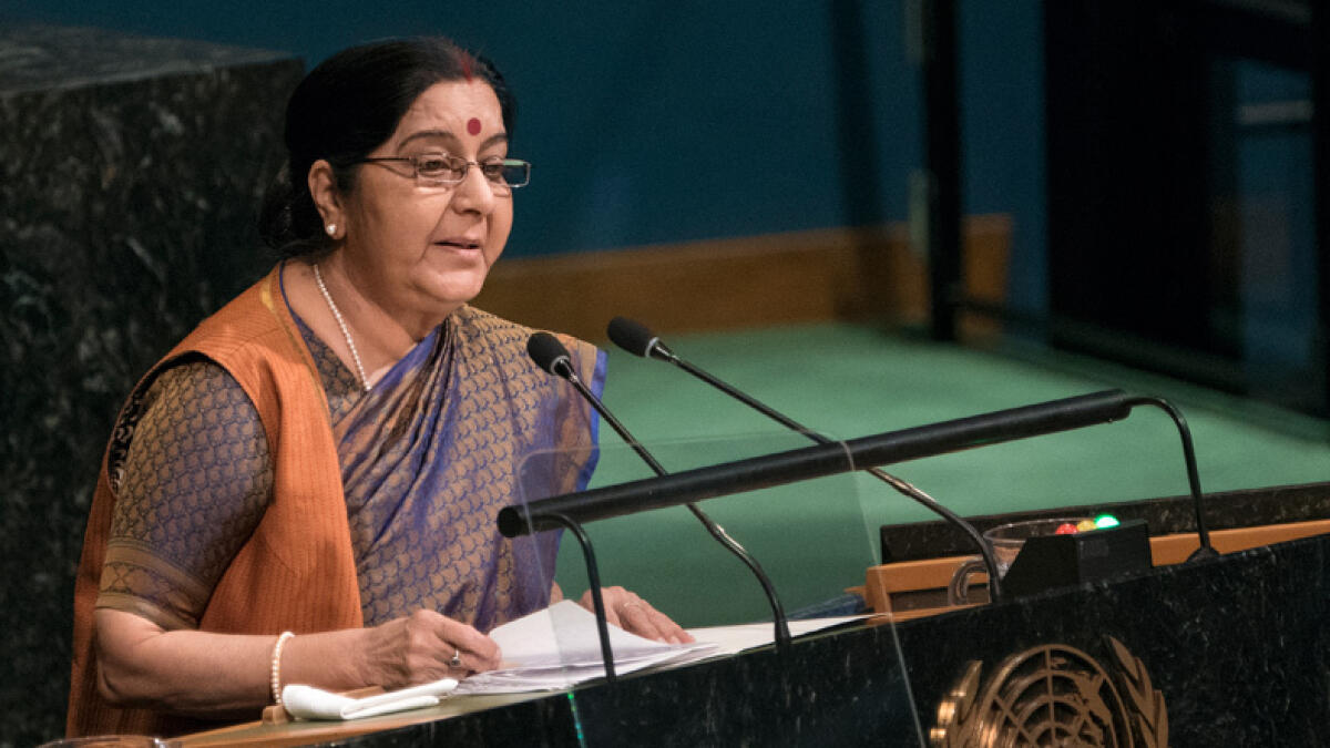 Pakistan worlds greatest exporter of havoc, death and inhumanity, says Sushma at UN