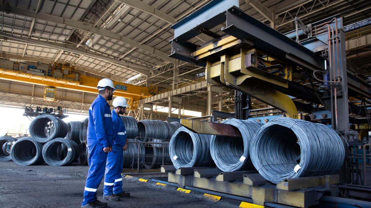 In 2021, Emirates Steel’s exports represented 45 per cent of its total sales volumes, with the balance sold within the UAE, where the company maintains a 60 per cent market share. — File photo