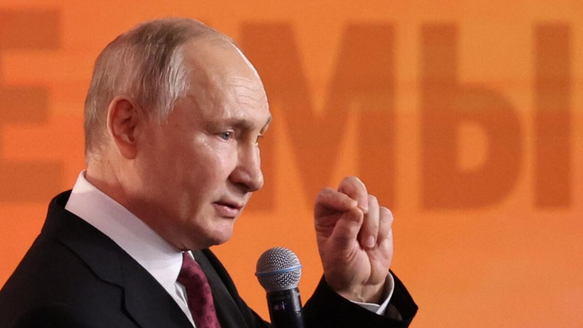 Russian President Vladimir Putin. - AFP