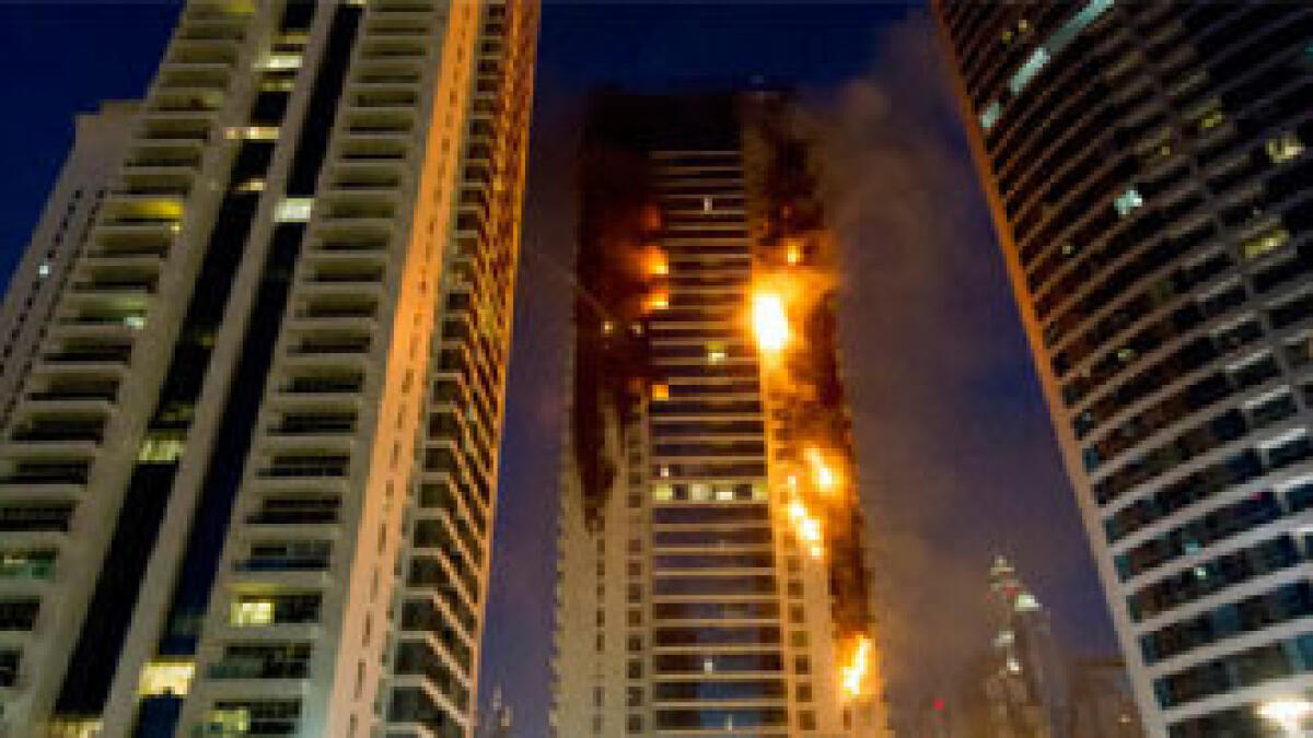 600 evacuated from burning Tamweel Tower