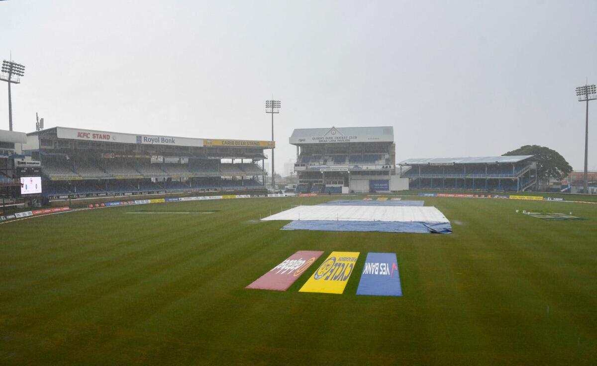 The fifth and final day of the second Test was abandoned due to rain. — AFP