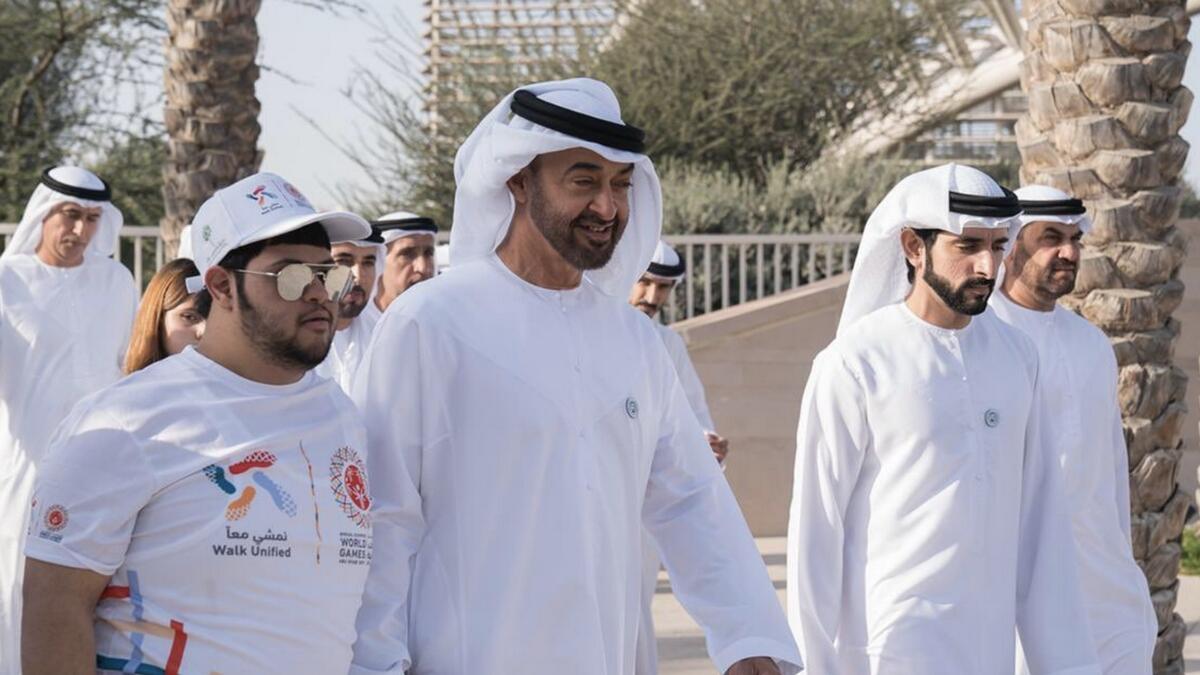 Sheikh Mohamed said that he was pleased to see the positive participation of volunteers.- Wam