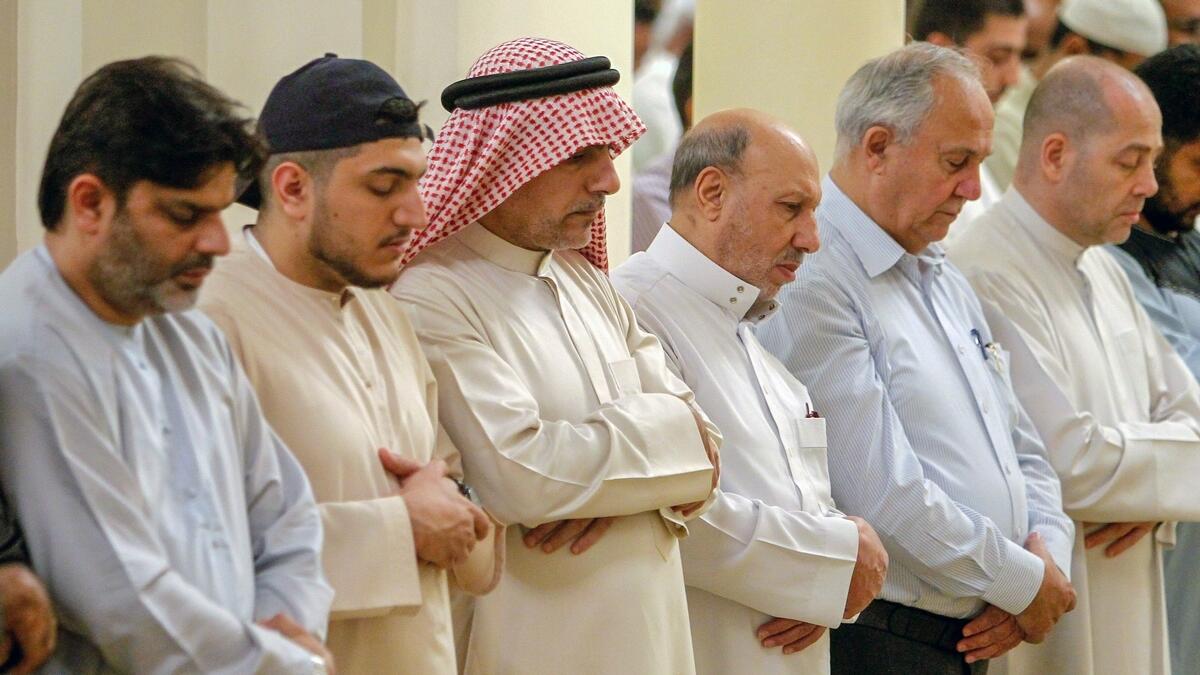 Worshippers engaged in different forms of worship at mosques in the UAE during Ramadan. — Photo by M. Sajjad