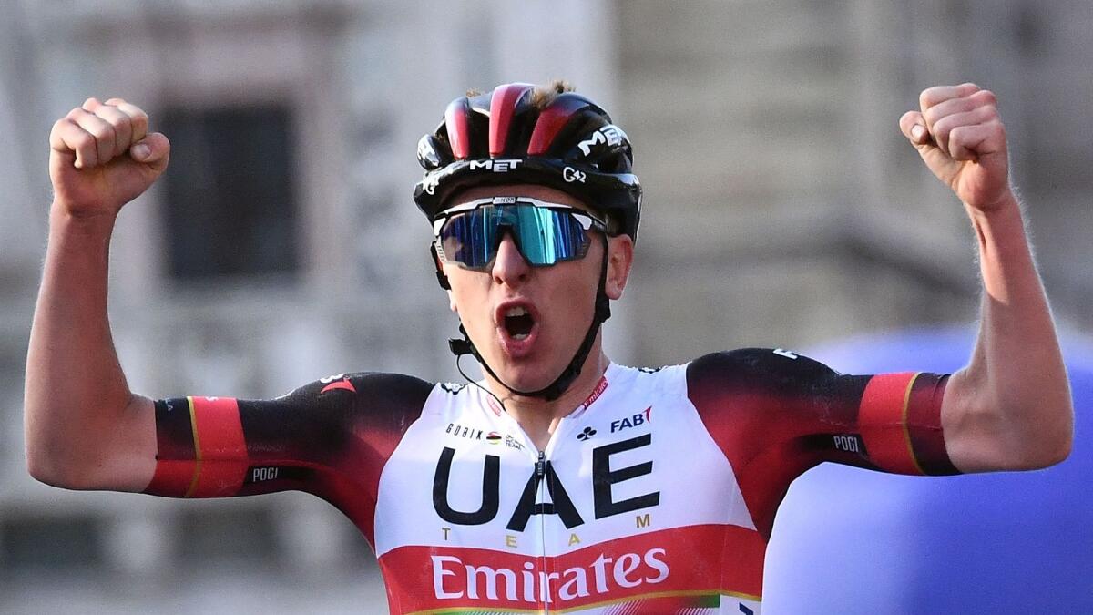 UAE Team Emirates' Tadej Pogacar has won the prestigious Tour de France twice. — AFP