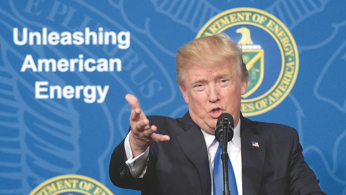 Trump urges energy dominance as he promotes exports, jobs
