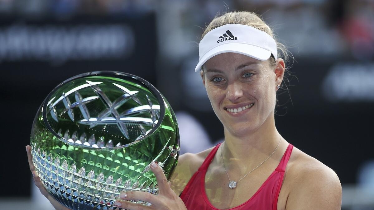 On song Kerber sends Open warning with title