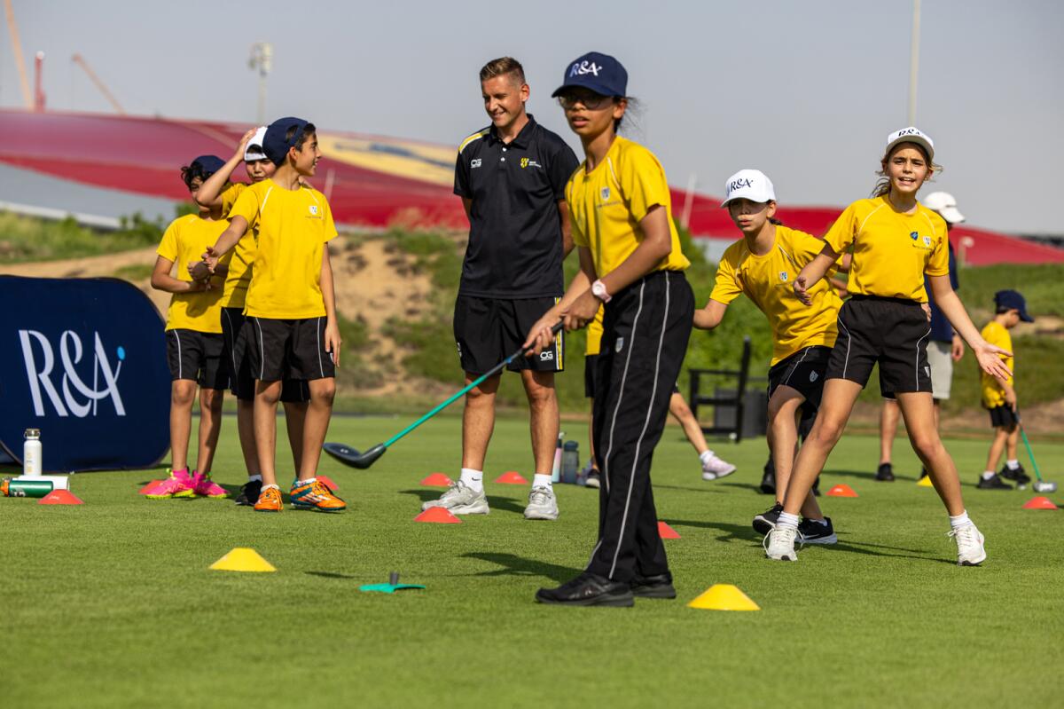 School children in the Middle East will be introduced to golf thanks to The R&amp;A’s 'Unleash Your Drive' Schools Programme. - Supplied photo
