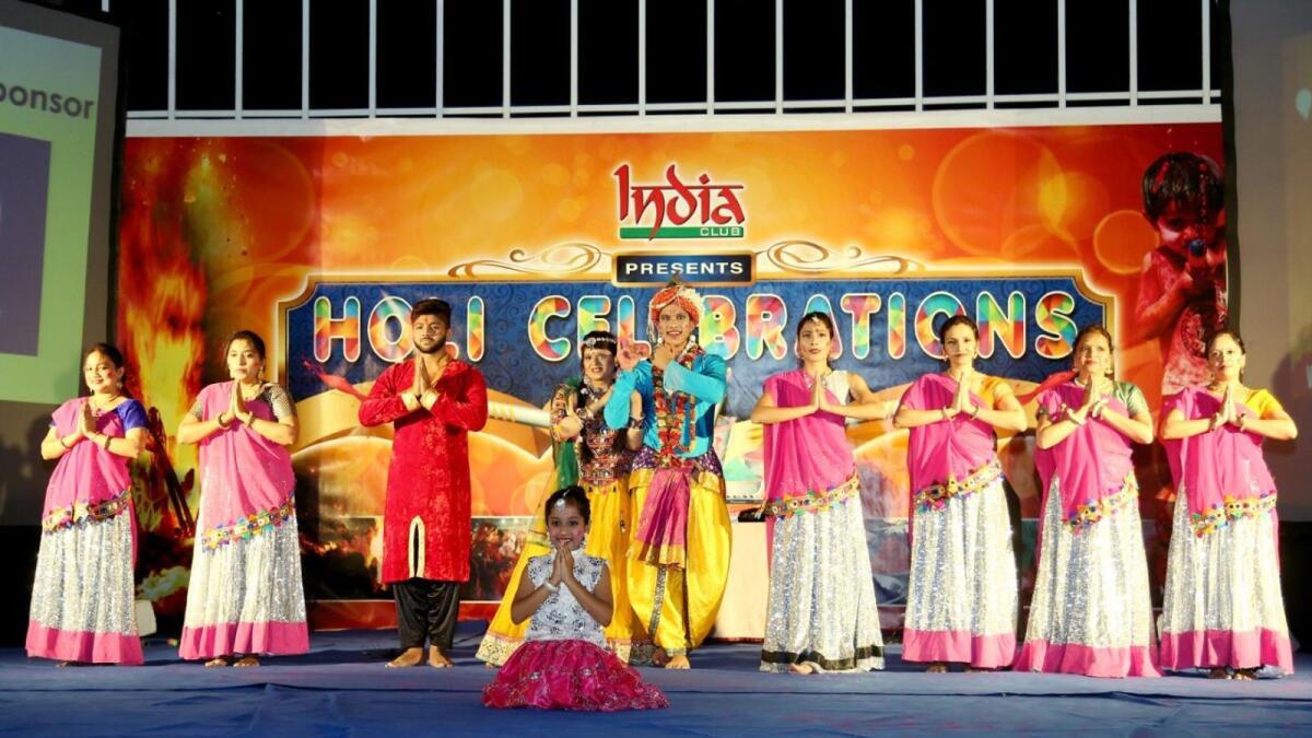 Holi celebration at India Club, Dubai. Photo: Supplied