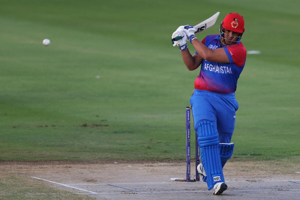 Afghanistan's Hazratullah Zazai has been a mainstay of his team and will be looking to travel to India to play in the 2023 ICC World Cup next October. Photo: AFP