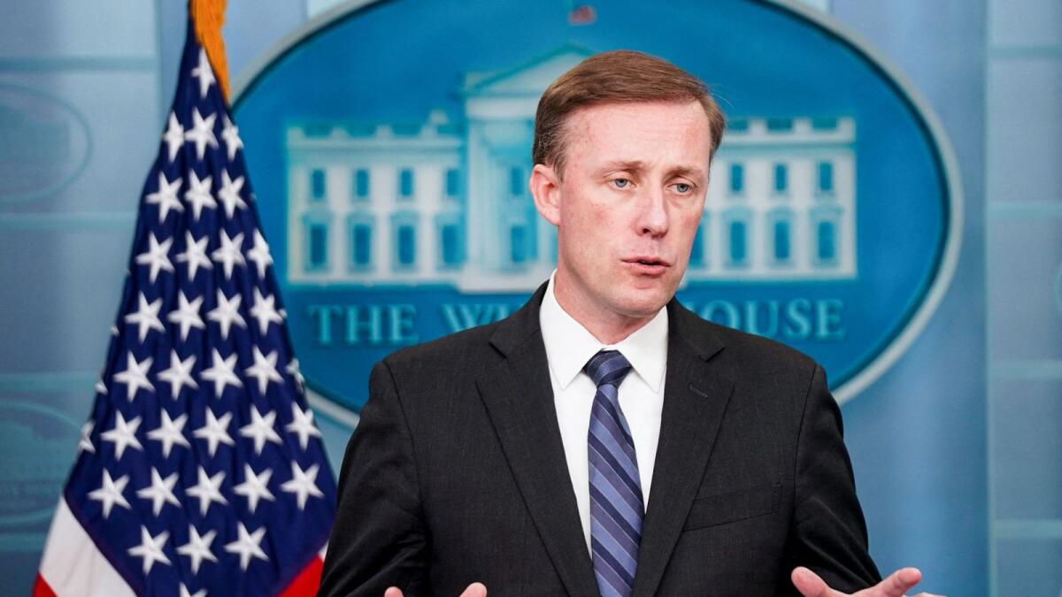 White House National Security Advisor Jake Sullivan. — Reuters