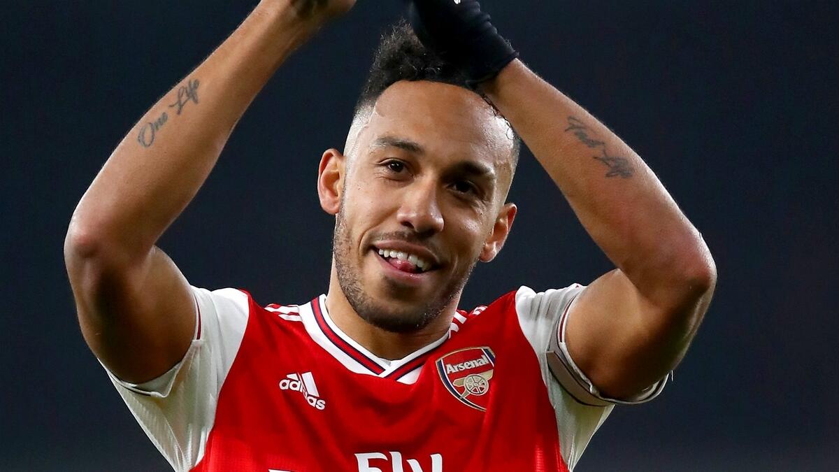 Aubameyang's contract with the Premier League club expires at the end of next season