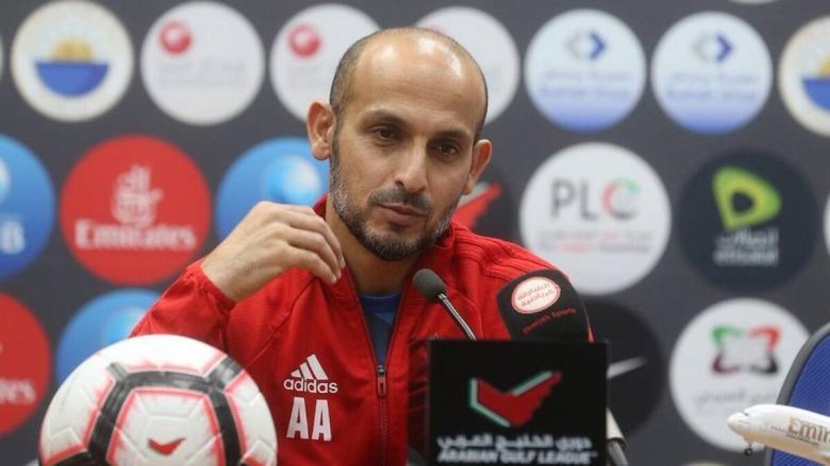 Sharjah coach Abdulaziz Al Anbari. - Twitter