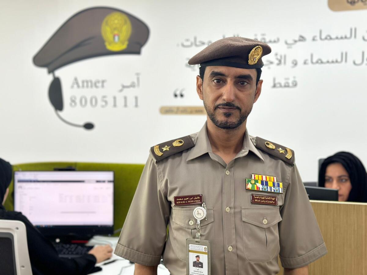 Lt Col Khalil I. Mohamed, head of customer wellbeing section at GDRFA