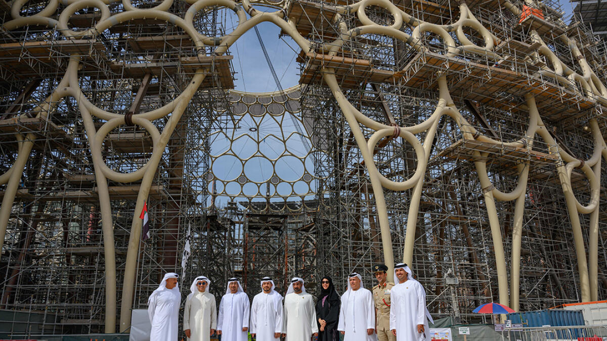 Final section of Al Wasl dome lifted into place at Expo 2020