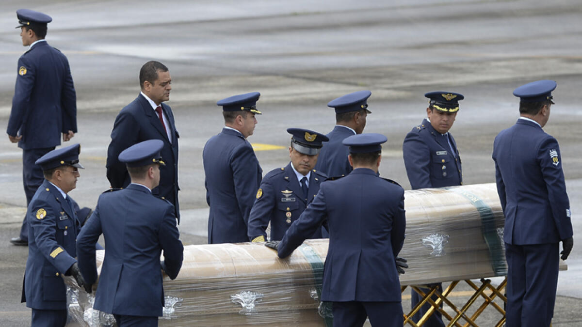 Brazilian football team plane crash bodies return home
