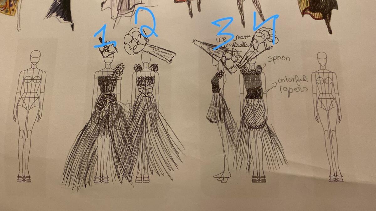 The dress design changed four times. — Supplied photo