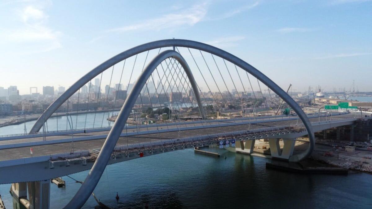 Dubai's Infinity Bridge. Photo: HH Sheikh Mohammed/Twitter