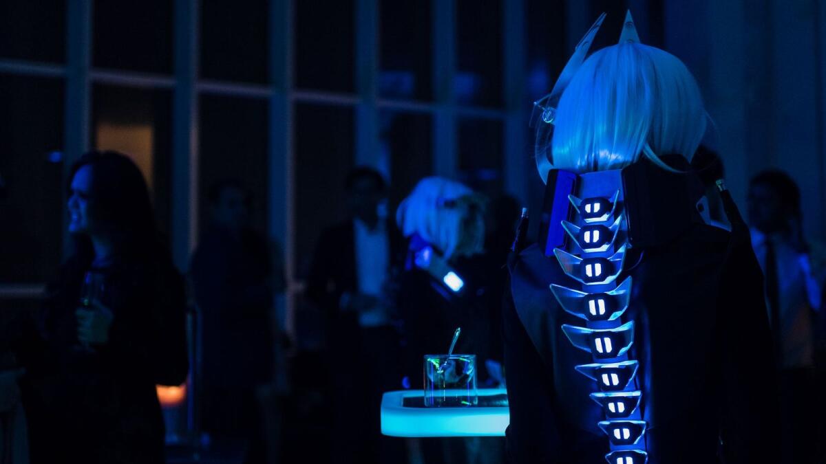 A futuristic waiter as conceptualised by Fete Events for a do