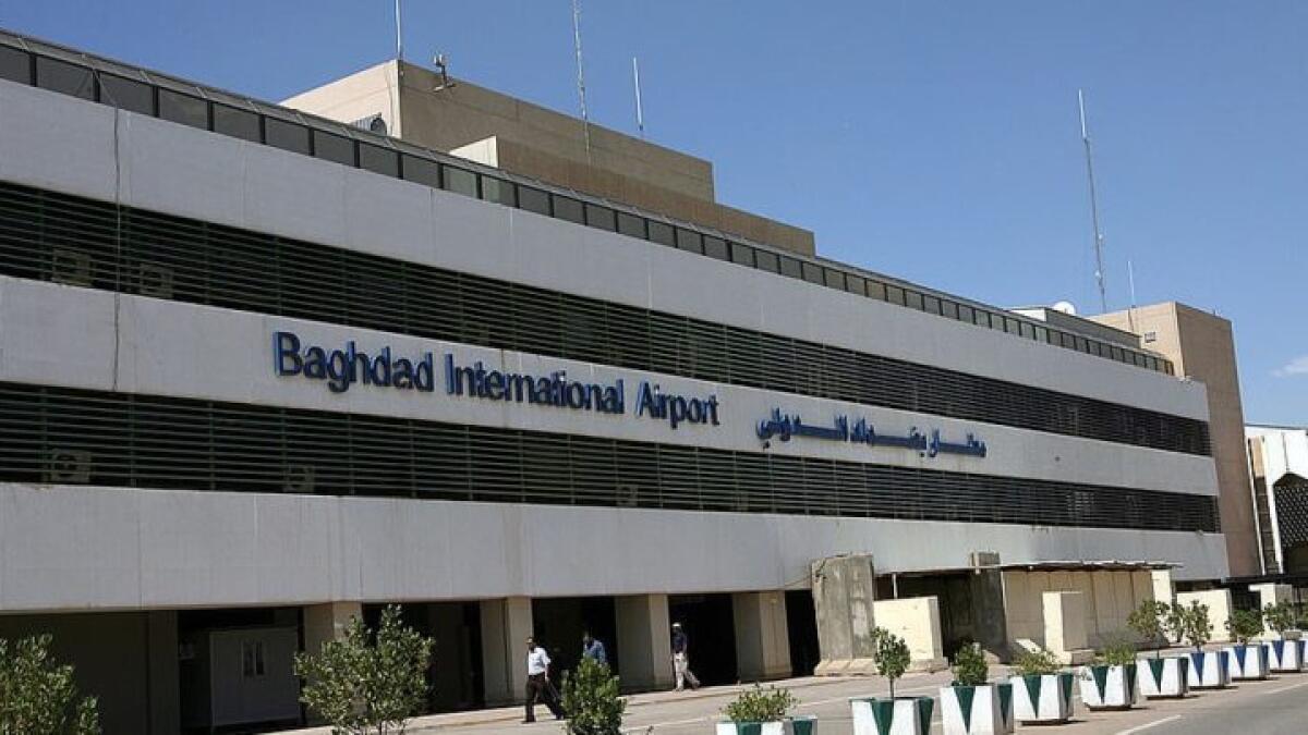 Two, rockets, landed, perimeter, Baghdad International Airport, Iraqi military
