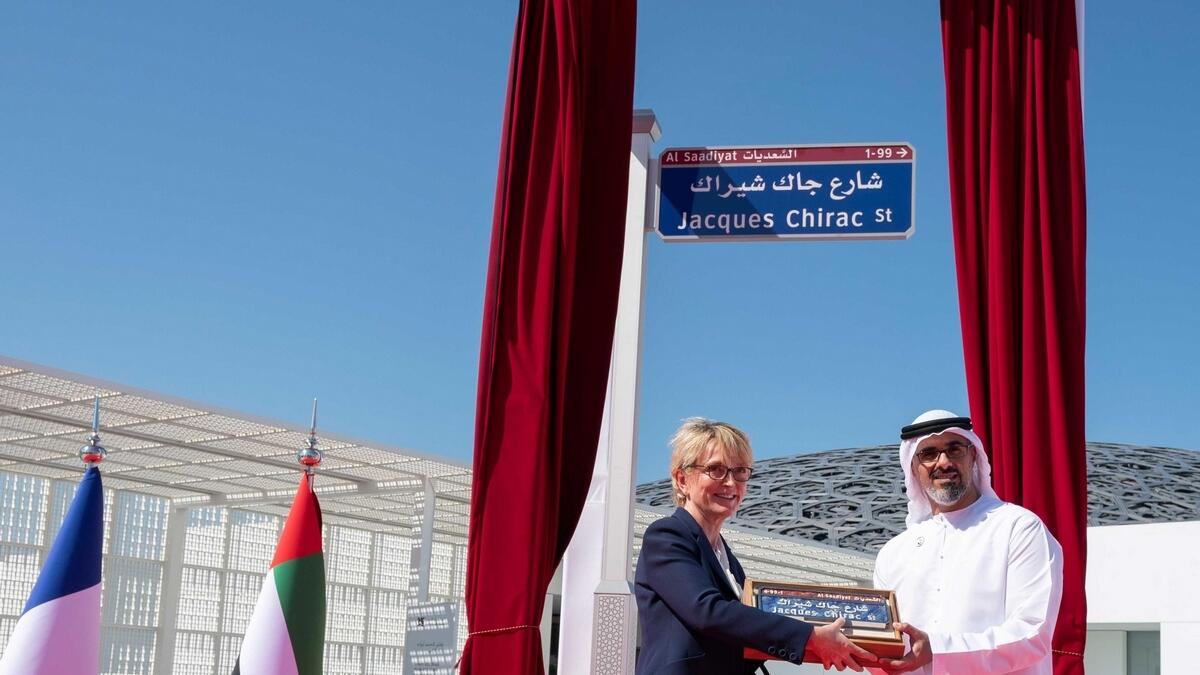 Popular, UAE street, named, late Jacques Chirac, Louvre Abu Dhabi, new street, 