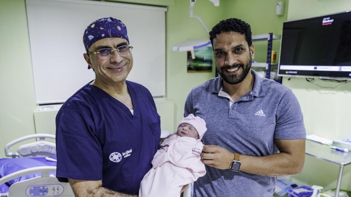 Eid Ahmed Mahmoud Hassane and Dr (Prof.) Walid El-Sherbiny, consultant, obstetrics and gynaecology and head of the department