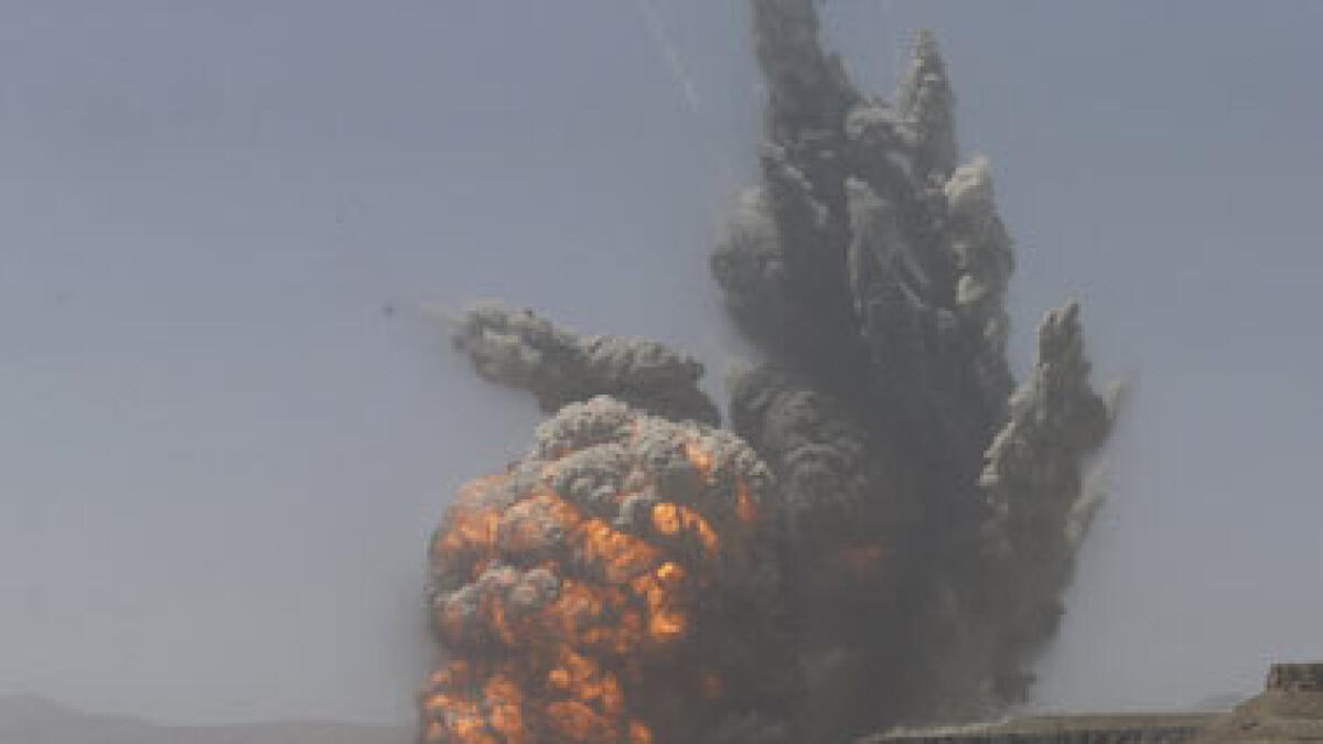 Large explosions from airstrikes rock Yemeni capital