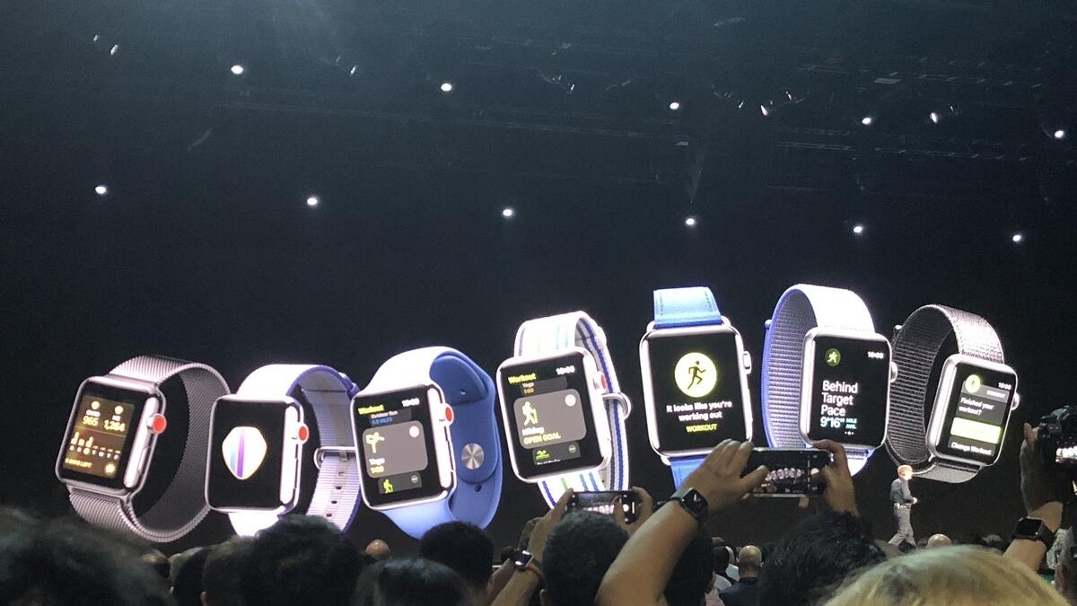 watchOS 5 features Walkie Talkie, which allows users to communicate with each other akin to an intercom phone.